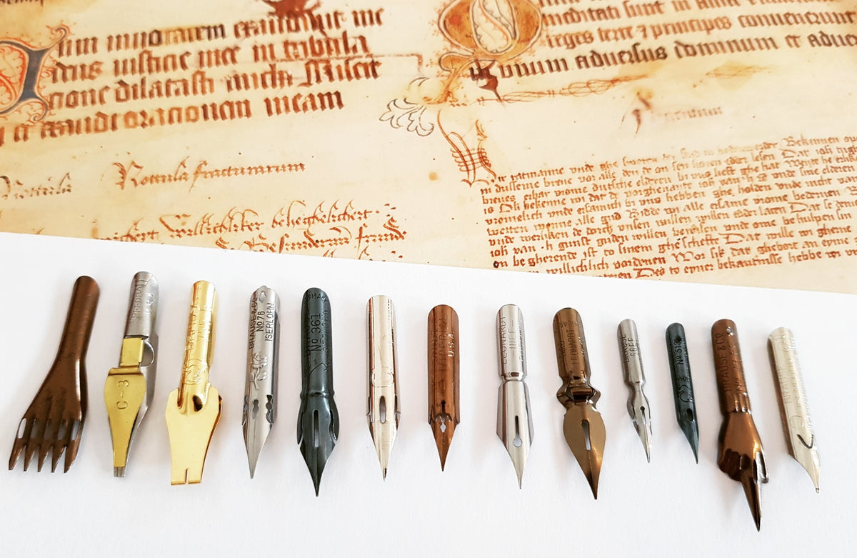 Schreibfedern Spitzfedern für Kalligraphie + Zeichnungen – Federfuehrend  Kalligraphie und Handschrift