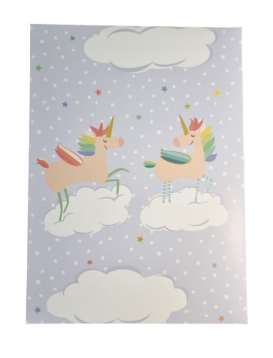 Briefpapier-Set Einhorn Für Kinder - A5 Block + 15 Umschläge Liniert