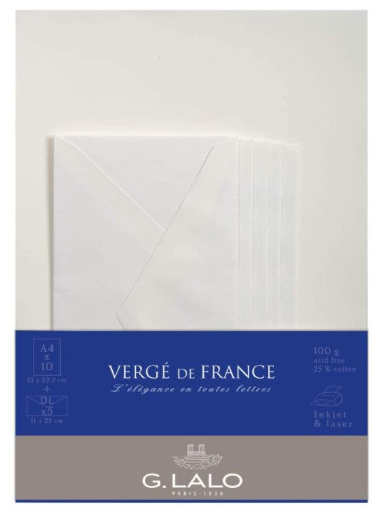 G. Lalo Brief Set Weiß Vergé de France