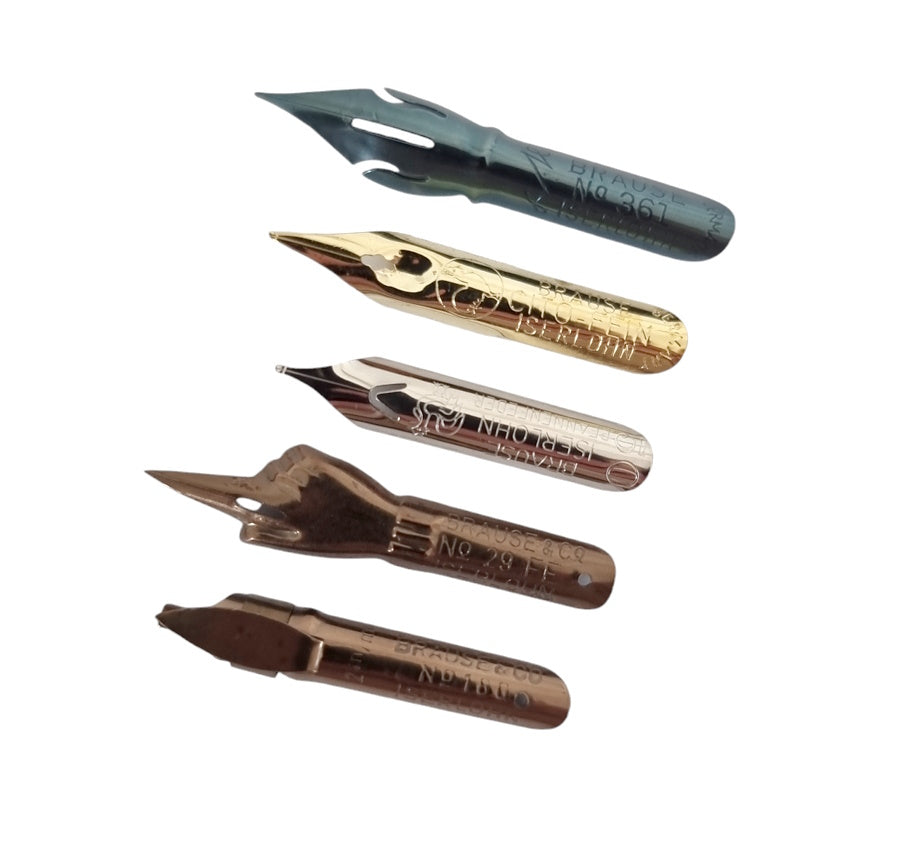 Schreibfeder Set BRAUSE – Federfuehrend - Fine Writing + Kalligraphie