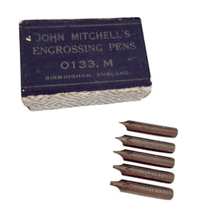 John Mitchell´s Engrossing Pen Bandzugfeder in Box - Vintage