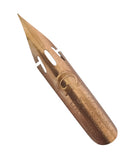 Massag Schachtel mit 4 alten Schreibfedern - Vintage
