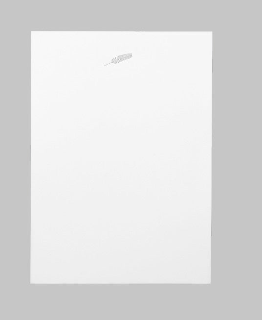 le typographe notizblock feder