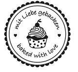 Holzstempel MIT LIEBE GEBACKEN