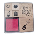 Stempel Set HAPPY BIRTHDAY