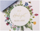 Grußkarte ZUR HOCHZEIT