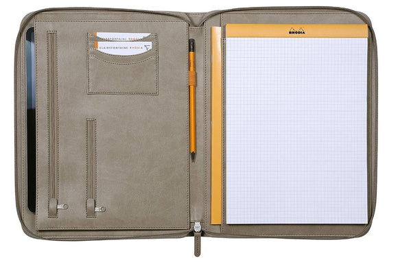 schreibmappe rhodia leder