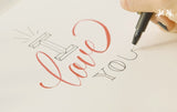 Faber Castell Tuschestift Set PITT Artist Pen Lettering 4er Etui