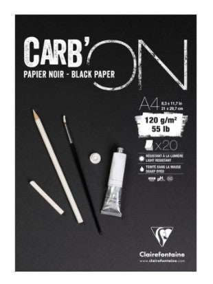 Carb`ON schwarzes Papier 120g/m²