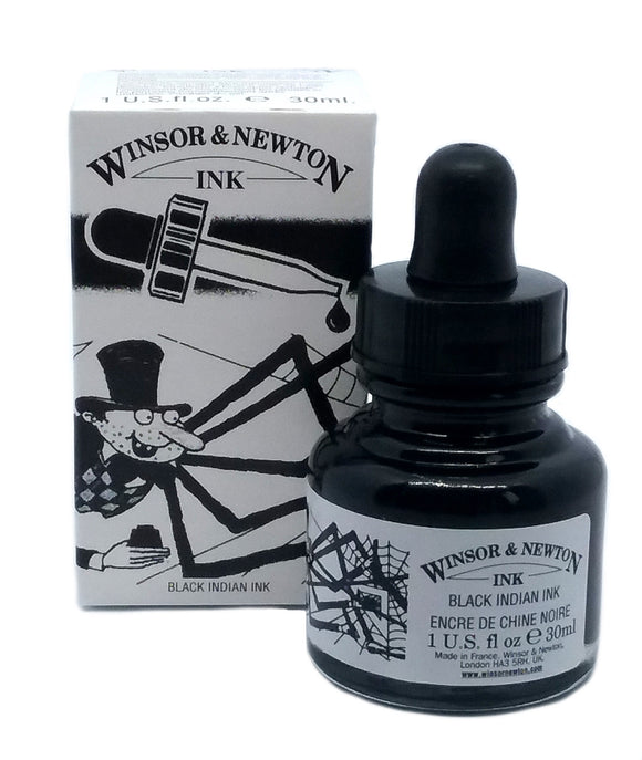 winsor newton drawing ink black indian